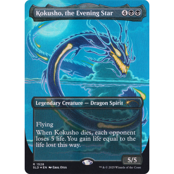 Magic: The Gathering Kokusho, the Evening Star (Rainbow Foil) (1528) Lightly Played Foil