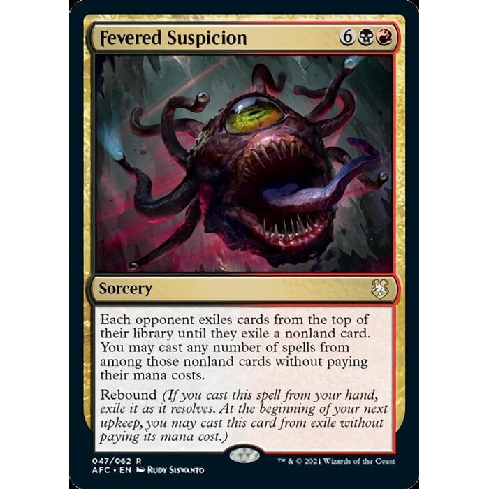 Magic: The Gathering Fevered Suspicion (047) Lightly Played