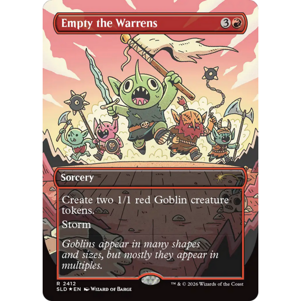 Magic: The Gathering Empty the Warrens (2412) Near Mint Foil