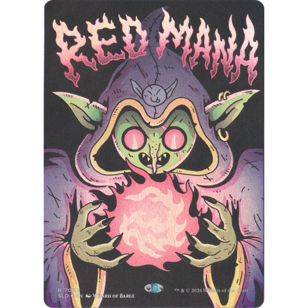 Magic: The Gathering Red Mana (7082) Lightly Played Foil