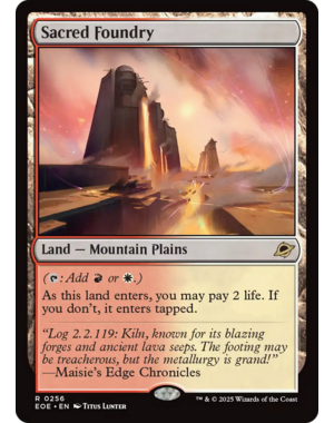 Magic: The Gathering Sacred Foundry (256) Lightly Played Foil