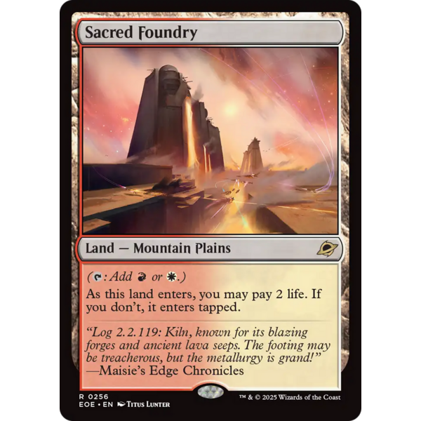 Magic: The Gathering Sacred Foundry (256) Lightly Played Foil