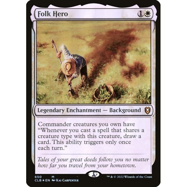 Magic: The Gathering Folk Hero (650) Lightly Played Foil