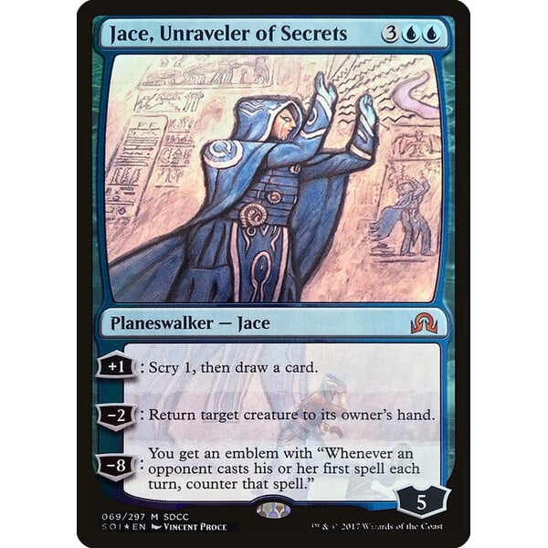 Magic: The Gathering Jace, Unraveler of Secrets (SDCC 2017 Exclusive) (069) Lightly Played Foil