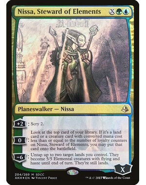 Magic: The Gathering Nissa, Steward of Elements (SDCC 2017 Exclusive) (204) Lightly Played Foil