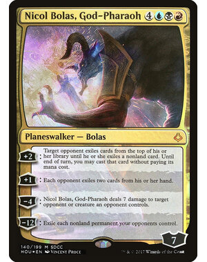 Magic: The Gathering Nicol Bolas, God-Pharaoh (SDCC 2017 Exclusive) (140) Lightly Played Foil