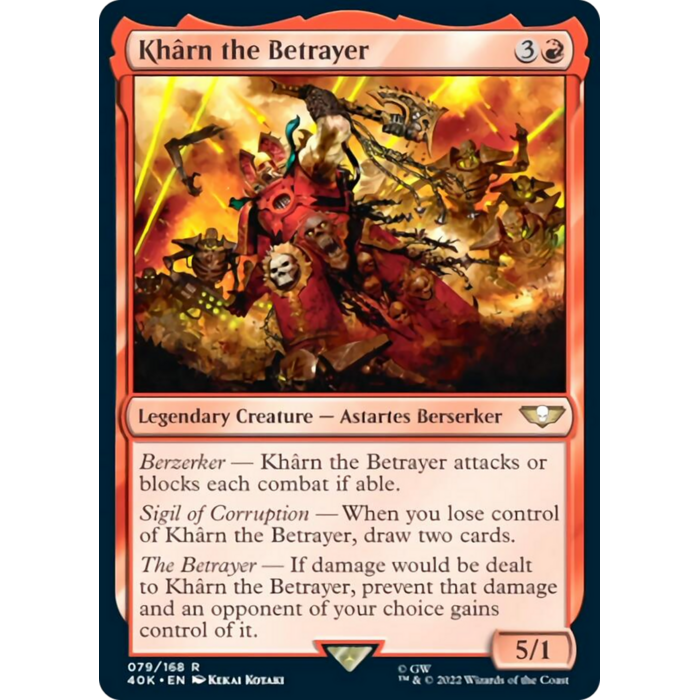 Magic: The Gathering Kharn the Betrayer (079) Lightly Played