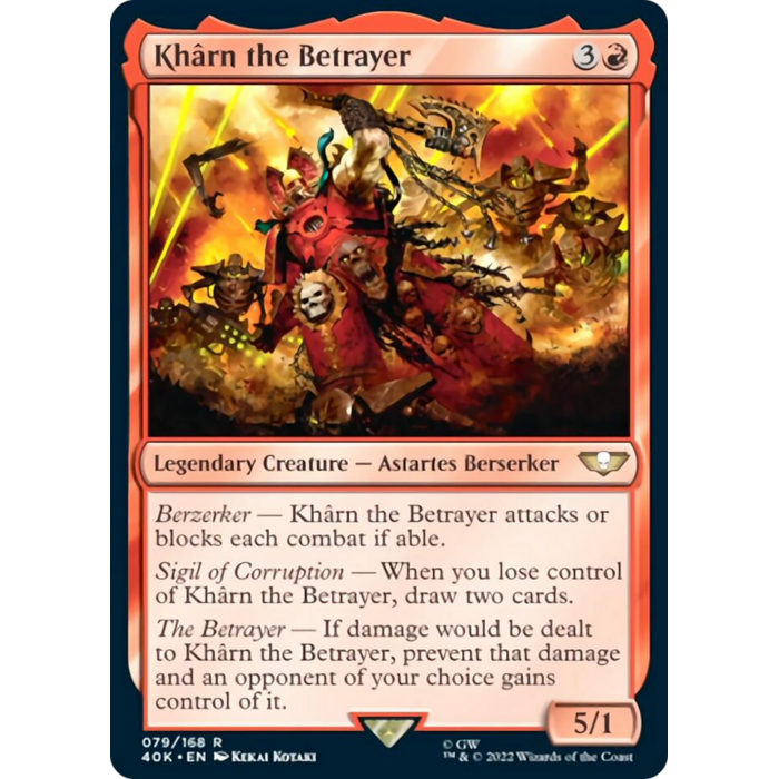 Magic: The Gathering Kharn the Betrayer (079) Lightly Played