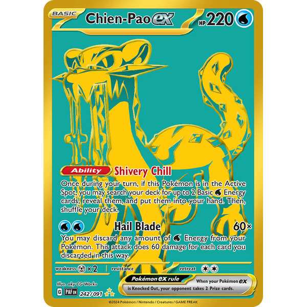 Pokemon Chien-Pao ex (242) Lightly Played Holofoil
