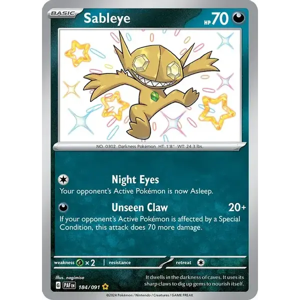 Pokemon Sableye (184) Lightly Played Holofoil
