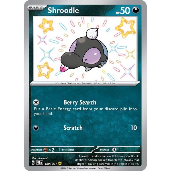 Pokemon Shroodle (189) Lightly Played Holofoil