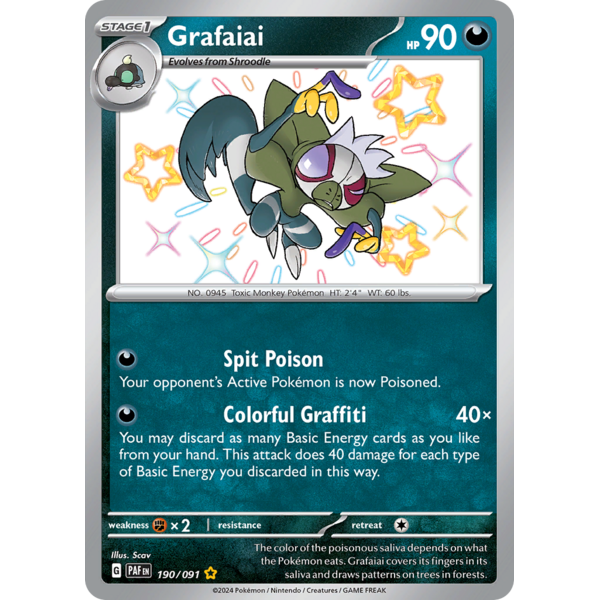 Pokemon Grafaiai (190) Lightly Played Holofoil