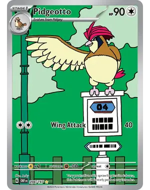 Pokemon Pidgeotto (208) Lightly Played Holofoil