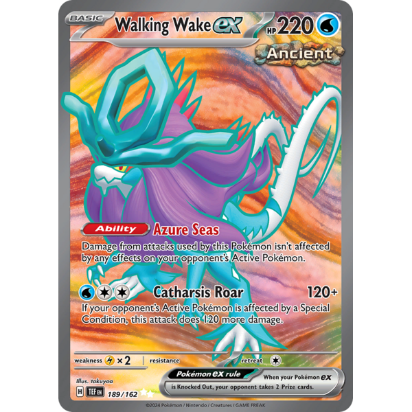 Pokemon Walking Wake ex (189) Lightly Played Holofoil