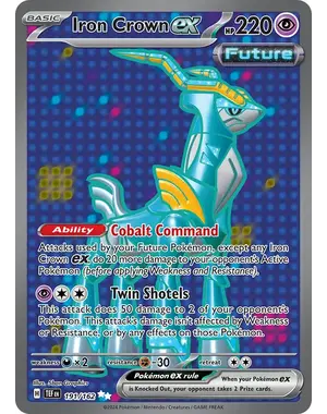 Pokemon Iron Crown ex (191) Lightly Played Holofoil
