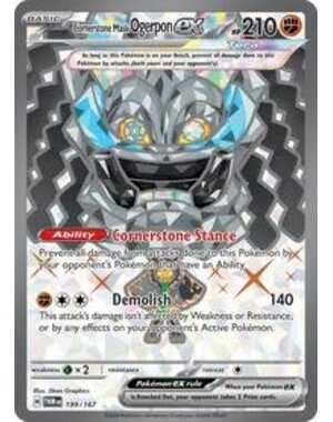 Pokemon Cornerstone Mask Ogerpon ex (199) Lightly Played Holofoil