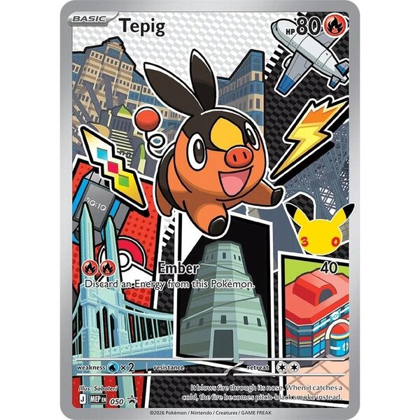 Pokemon Tepig (050) Near Mint Holofoil