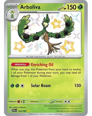 Pokemon Arboliva (104) Lightly Played Holofoil