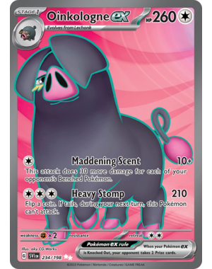Pokemon Oinkologne ex (234) Lightly Played Holofoil