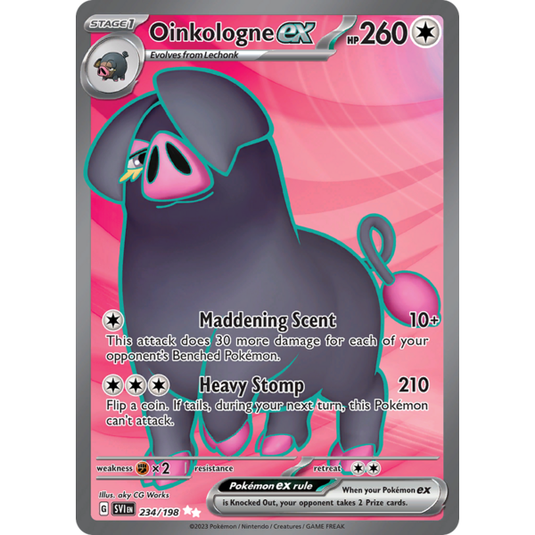 Pokemon Oinkologne ex (234) Lightly Played Holofoil