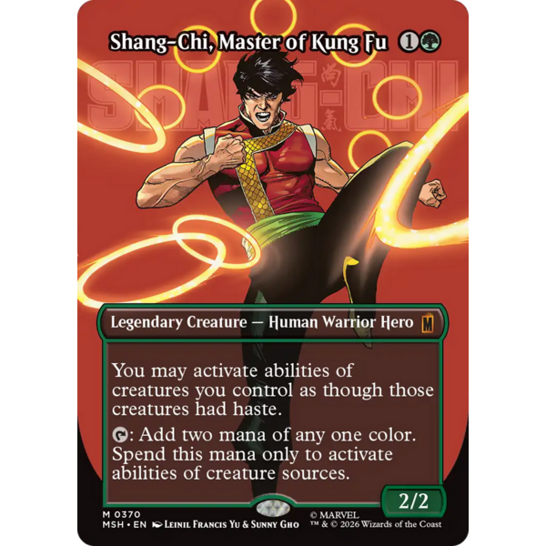 Magic the Gathering Shang-Chi, Master of Kung Fu (Borderless) (370) Near Mint Foil