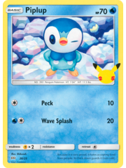 Pokemon Piplup (020) Lightly Played Holofoil