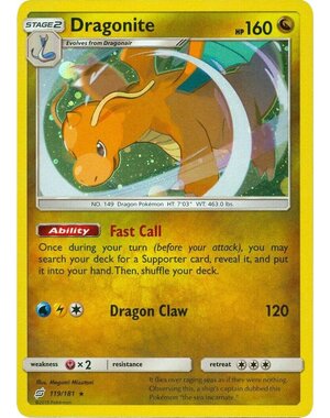 Pokemon Dragonite (Cosmos Holo) (119) Lightly Played Holofoil