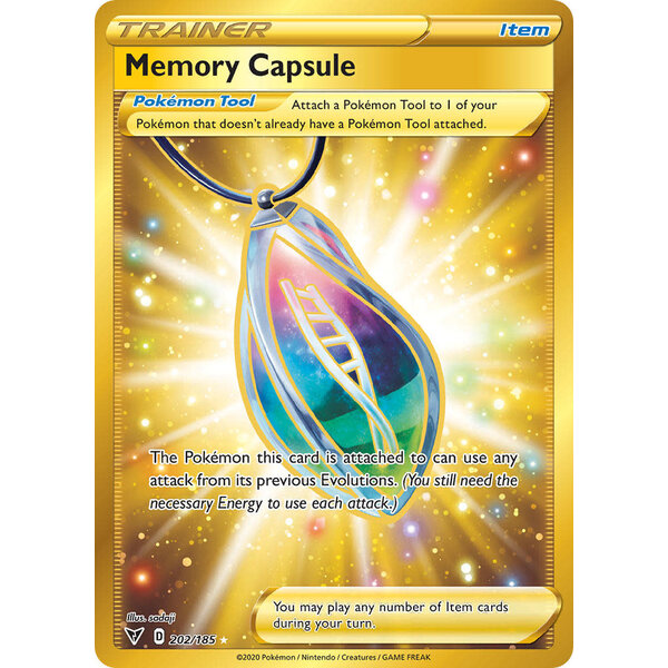 Pokemon Memory Capsule (Secret) (202) Lightly Played Holofoil