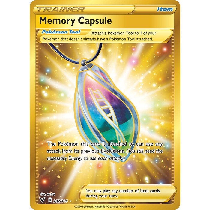 Pokemon Memory Capsule (Secret) (202) Lightly Played Holofoil