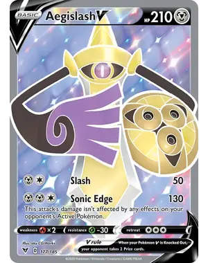 Pokemon Aegislash V (Full Art) (177) Lightly Played Holofoil