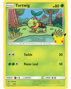 Pokemon Turtwig (004) Lightly Played Holofoil