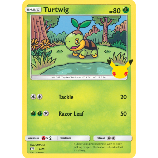 Pokemon Turtwig (004) Lightly Played Holofoil
