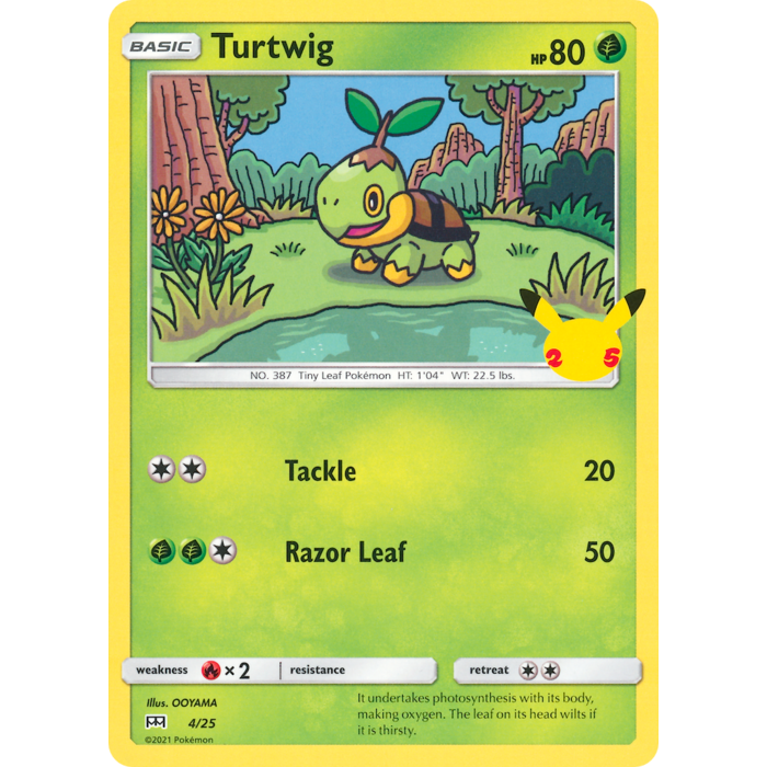 Pokemon Turtwig (004) Lightly Played Holofoil