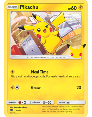 Pokemon Pikachu (025) Lightly Played