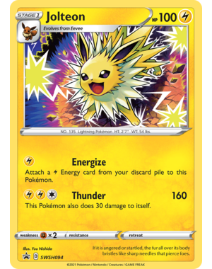 Pokemon Jolteon (SWSH094) Lightly Played Holofoil