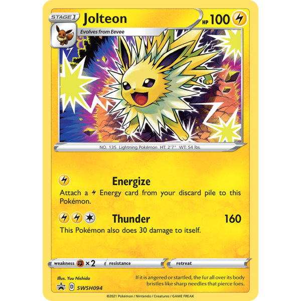 Pokemon Jolteon (SWSH094) Lightly Played Holofoil