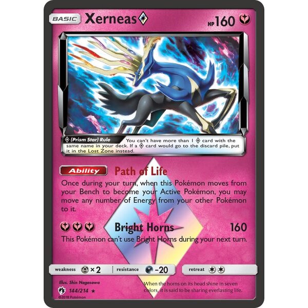 Pokemon Xerneas Prism Star (144) Lightly Played Holofoil