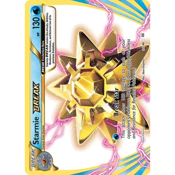 Pokemon Starmie BREAK (032) Lighlty Played Holofoil