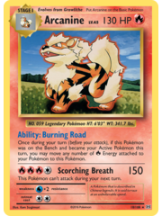 Pokemon Arcanine (018) Lightly Played Reverse Holofoil