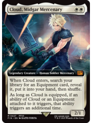 Magic: The Gathering Cloud, Midgar Mercenary (Extended Art) (427) Near Mint