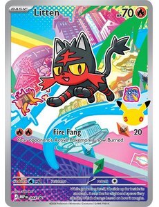 Pokemon Litten (044) Lightly Played Holofoil