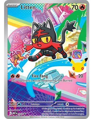 Pokemon Litten (044) Lightly Played Holofoil
