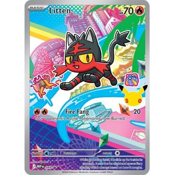 Pokemon Litten (044) Lightly Played Holofoil