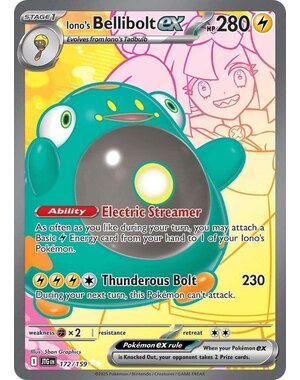 Pokemon Iono's Bellibolt ex (172) Lightly Played Holofoil
