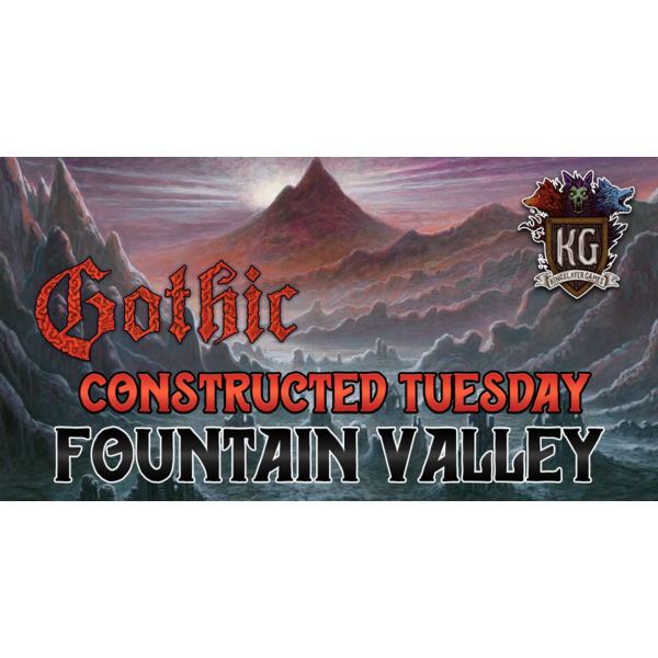 Erik's Curiosa Limited 9/15/26 Fountain Valley Sorcery Constructed Tuesday 7 PM