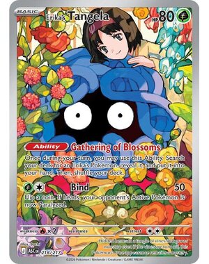 Pokemon Erika's Tangela (218) Near Mint Holofoil