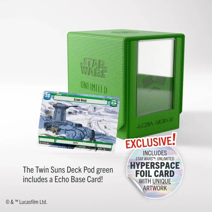Gamegenic Star Wars: Unlimited Twin Suns Deck Pod Green