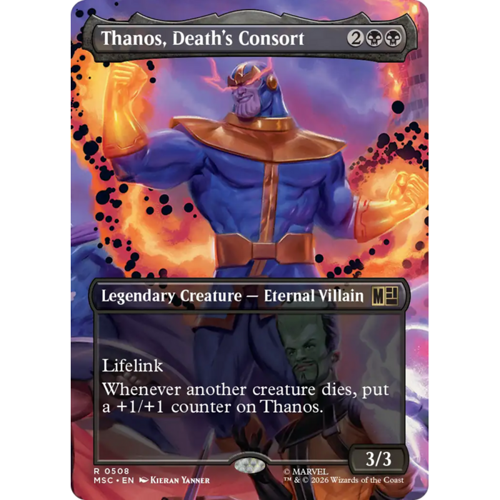 Magic: The Gathering Thanos, Death's Consort (Borderless) (508) Lightly Played