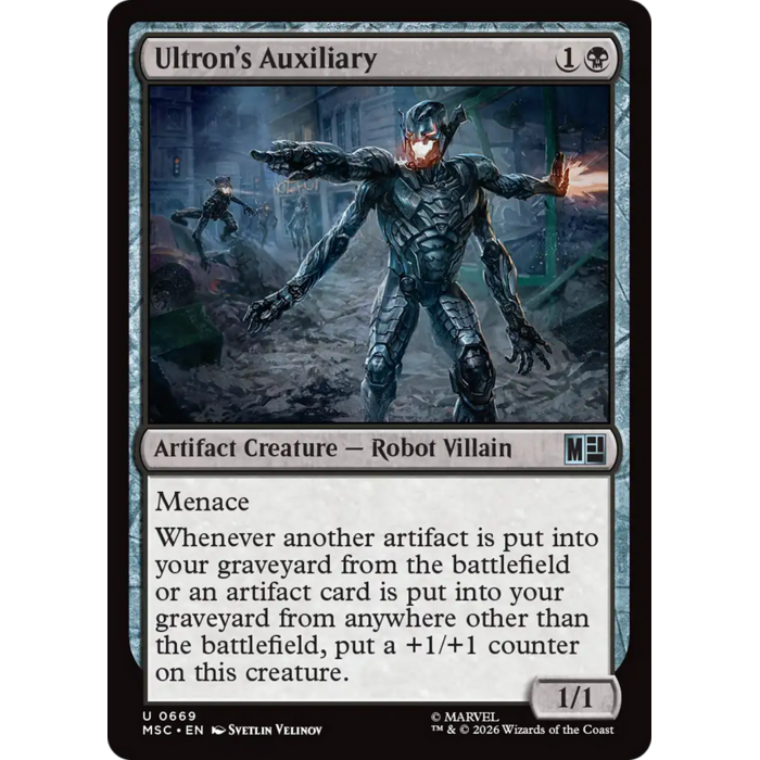 Magic: The Gathering Ultron's Auxiliary (669) Lightly Played Foil