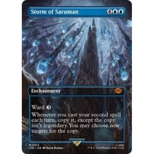 Magic: The Gathering Storm of Saruman (Borderless) (413) Lightly Played